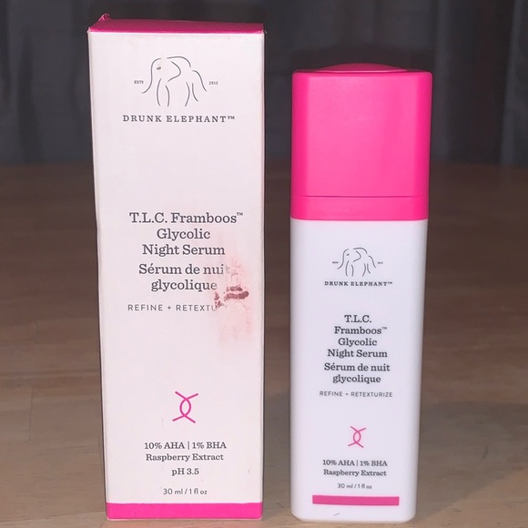 Drunk Elephant New In Box T.L.C. Framboo Glycolic Night Serum 30 ml - Picture 2 of 7